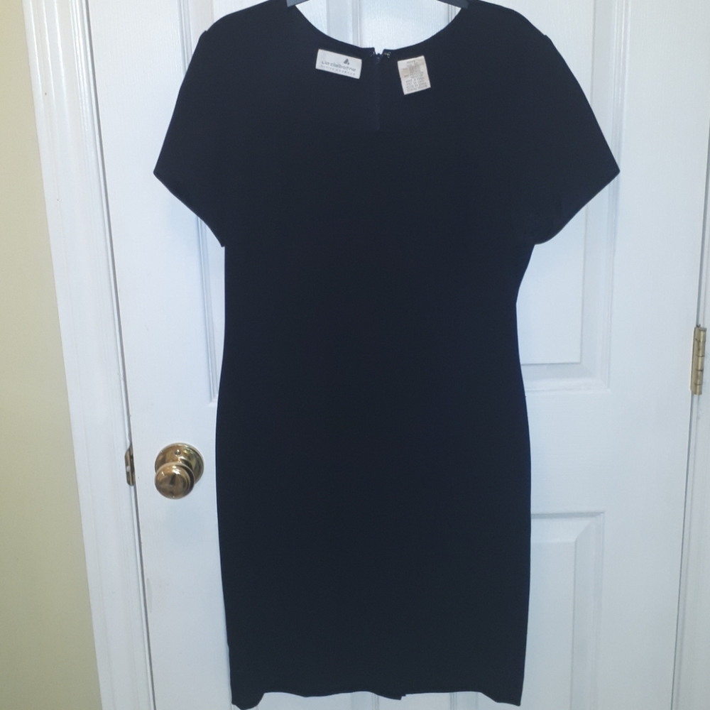 Liz Claiborne little black dress PETITE 12